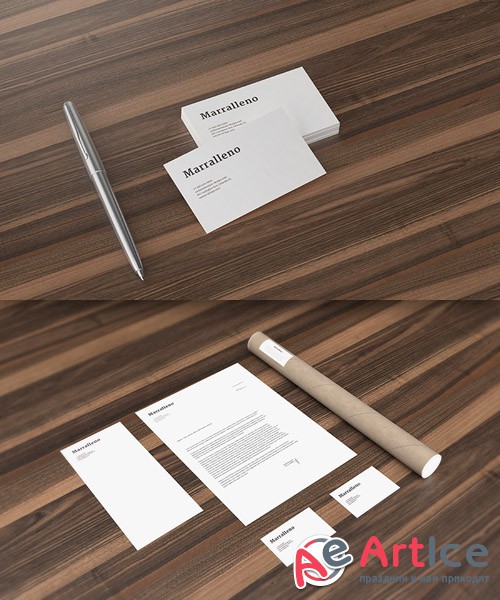 Corporate Identity Presentation Mock-up PSD Templates