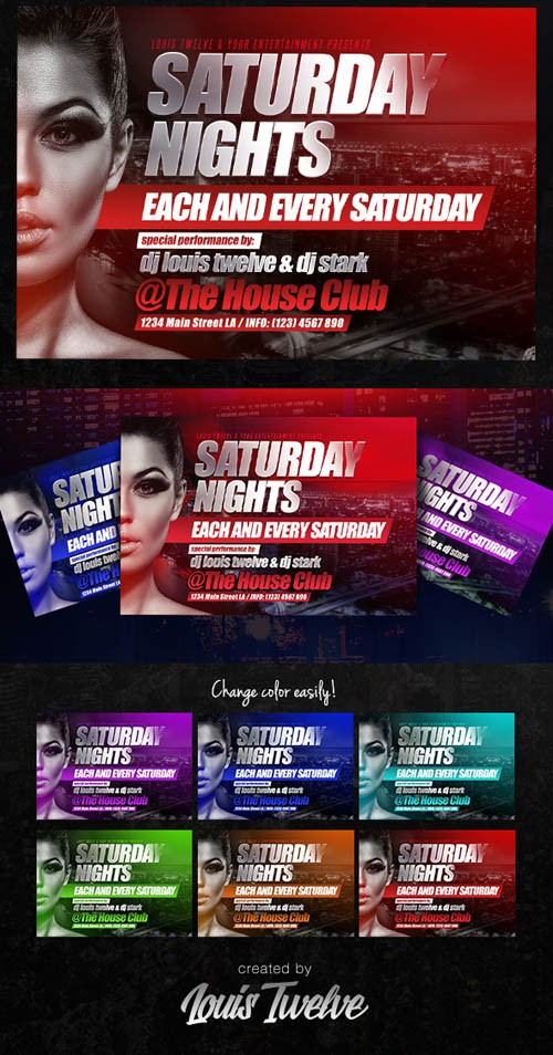 Flyer Template - Saturday Night 2