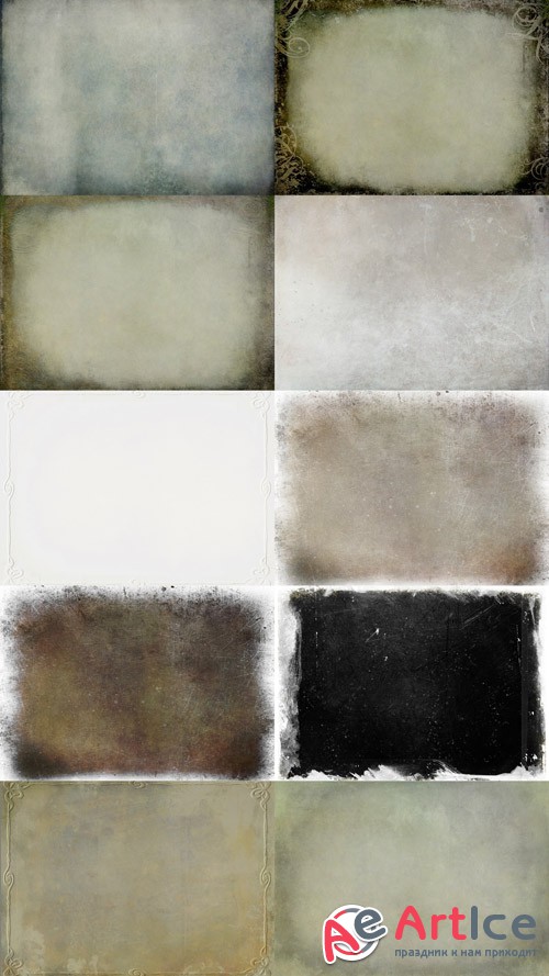 Assorted Set Grunge Textures 