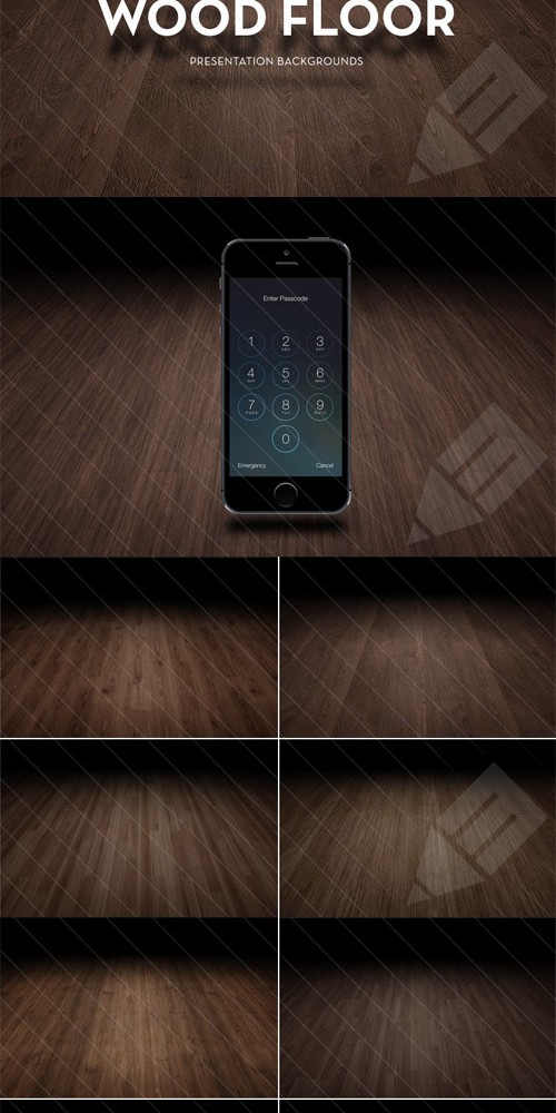 Infinite Wood Floor Backgrounds Set