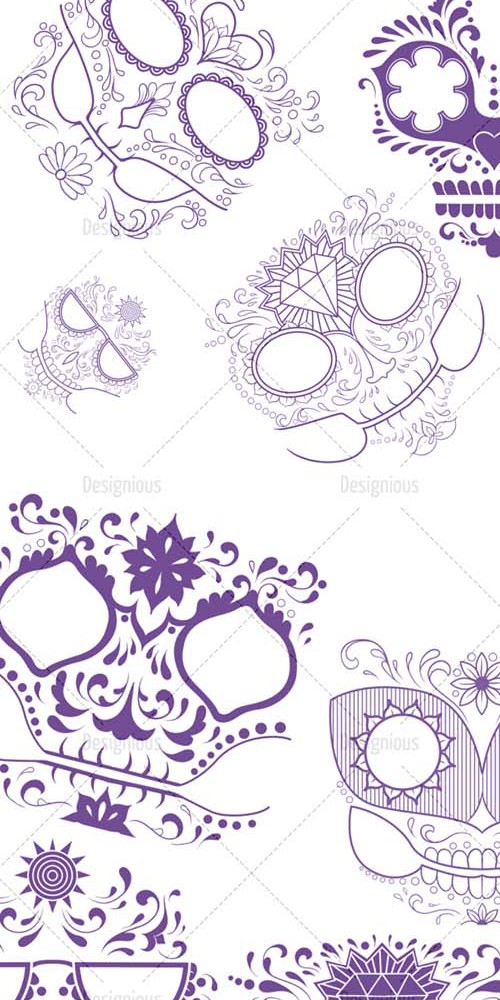 Photoshop Brushes Sugar Skulls 15