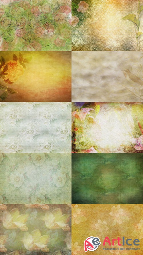 Set of Vintage Textures 2 JPG Files