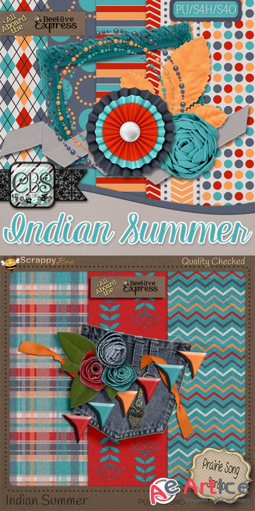 Scrap Set - Indian Summer 1 PNG and JPG 