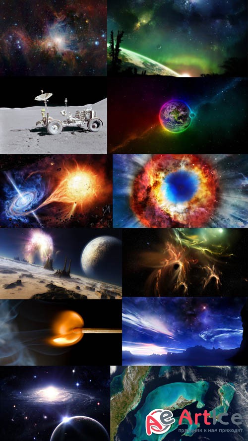 Space Wallpapers Set 28 JPG Files