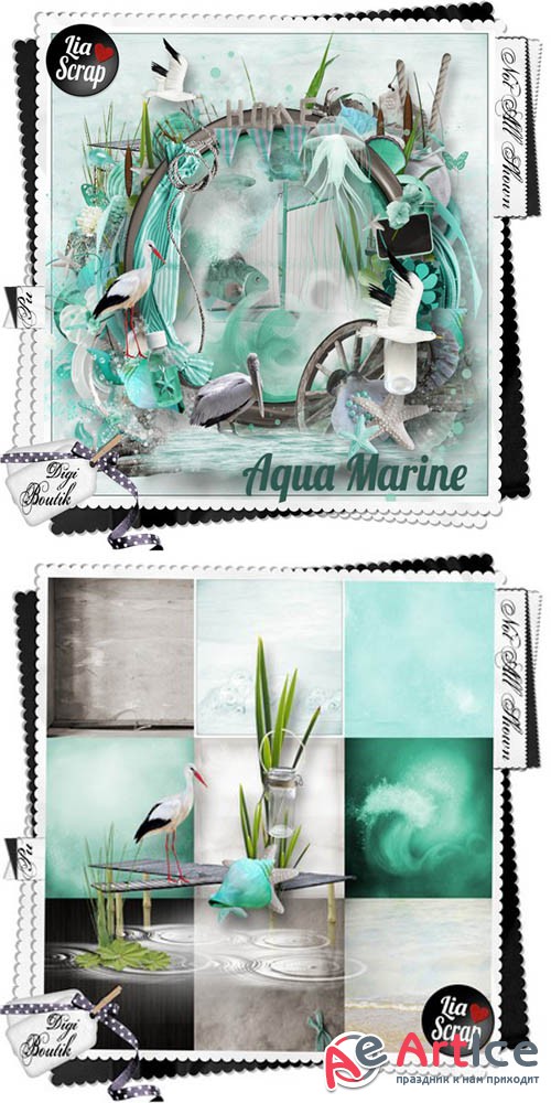 Scrap - Aqua Marine PNG and JPG