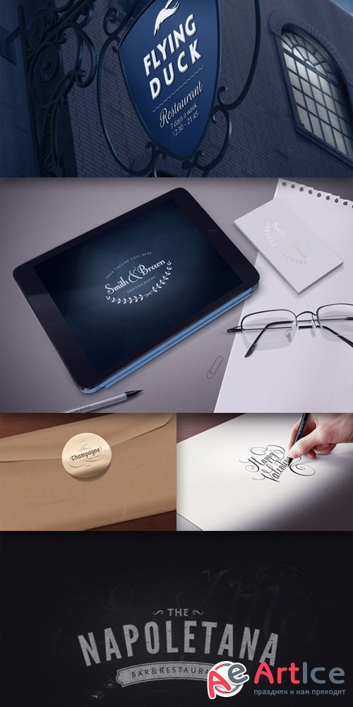 CreativeMarket 22521 - Logo Mock-Ups vol. 2