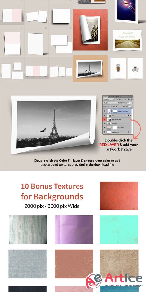 CreativeMarket - 18 Mockups for Portfolio Display 55935