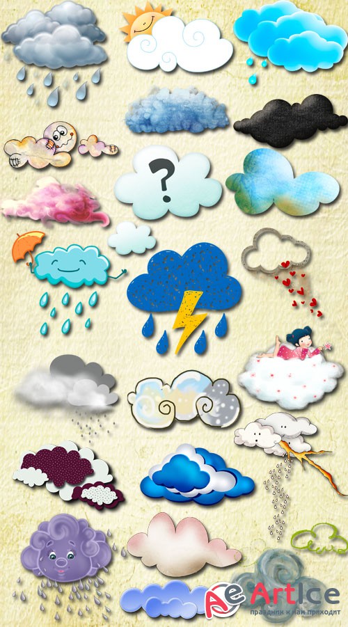 Unusual Clouds PNG Files