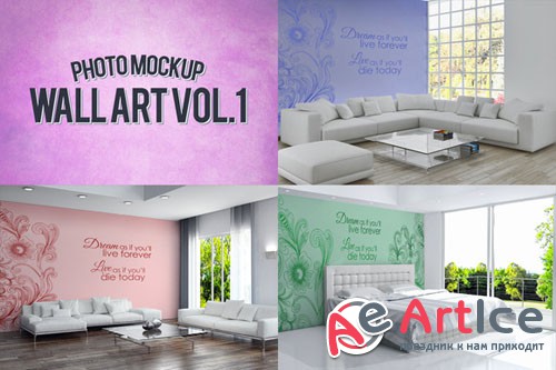 CreativeMarket 48632 - Wall Art Photo Mockups Volume 1