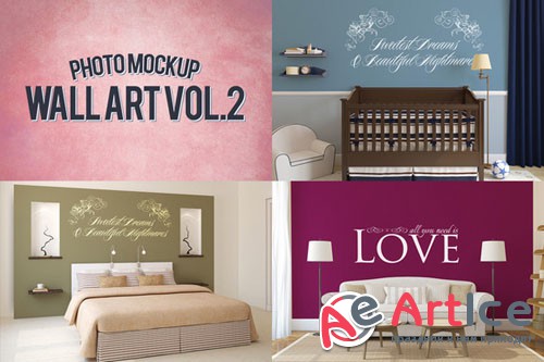 CreativeMarket 48633 - Wall Art Photo Mockups Volume 2