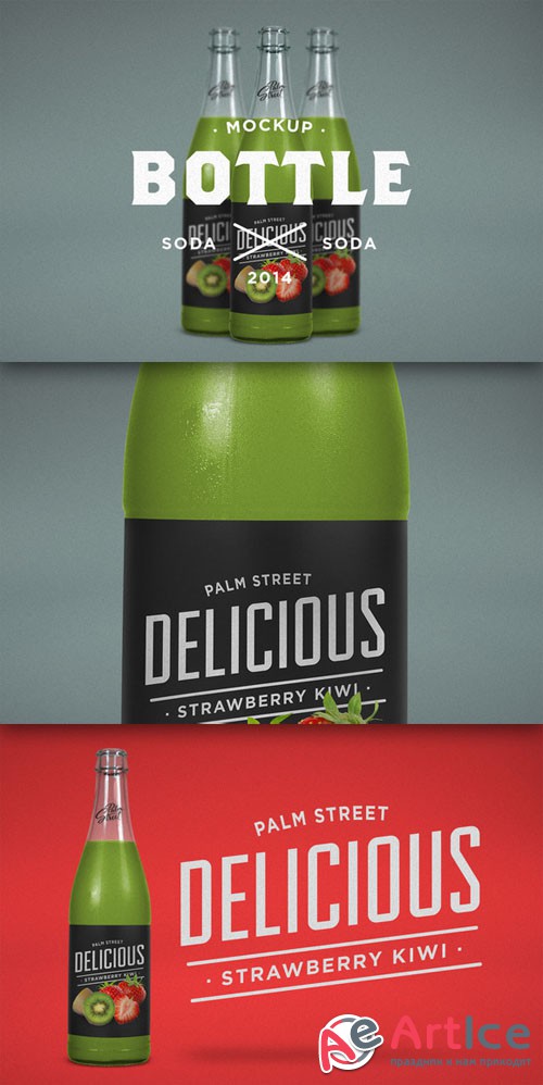 CreativeMarket - Flavored Soda Mock-Up 63344