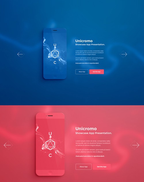 PSD Template - App Phone Showcase