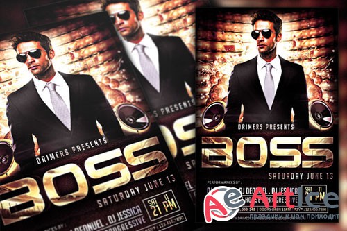 Creativemarket - Boss Party Flyer 43699