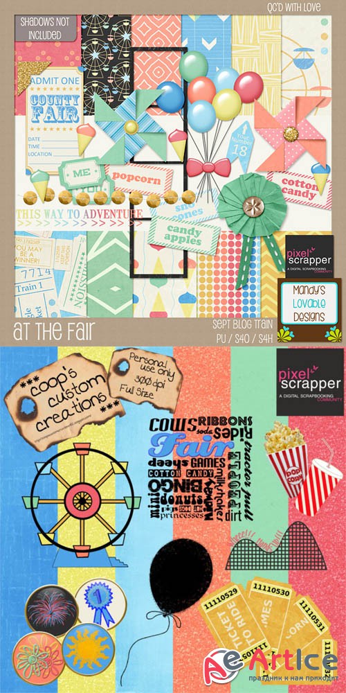 Scrap At the Fair Set 1 PNG and JPG