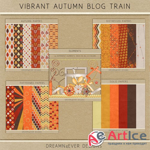 Scrap - Vibrant Autumn PNG and JPG