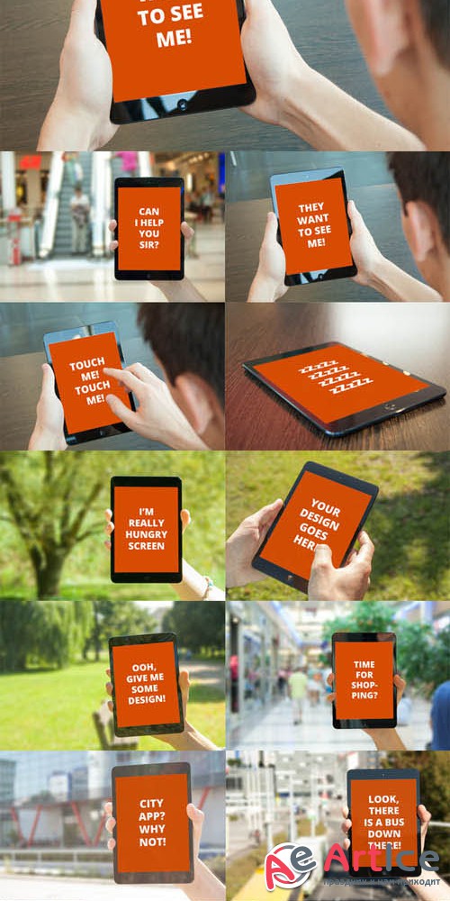 CreativeMarket - iPad mini Mock-ups bundle 12490