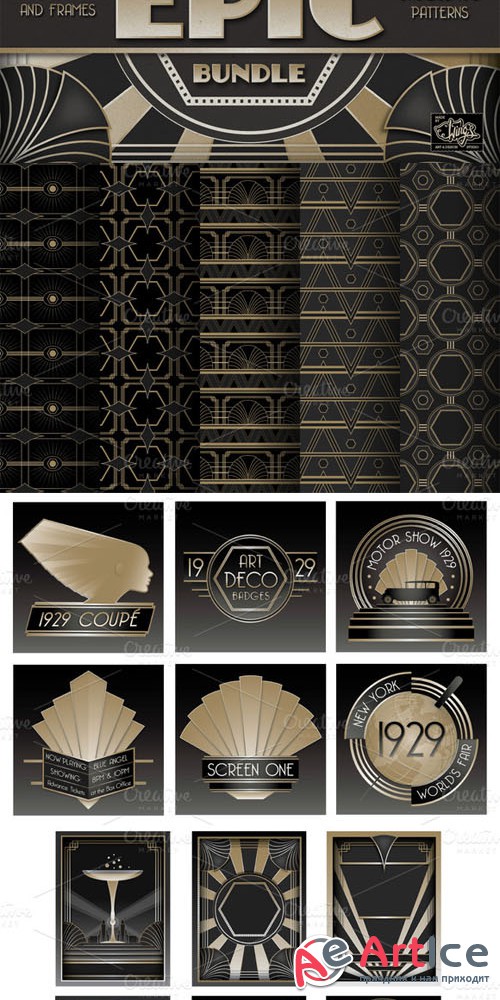 CreativeMarket - Epic Art Deco Bundle 6711