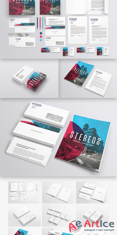 CreativeMarket - Branding / Identity Mockup 23427