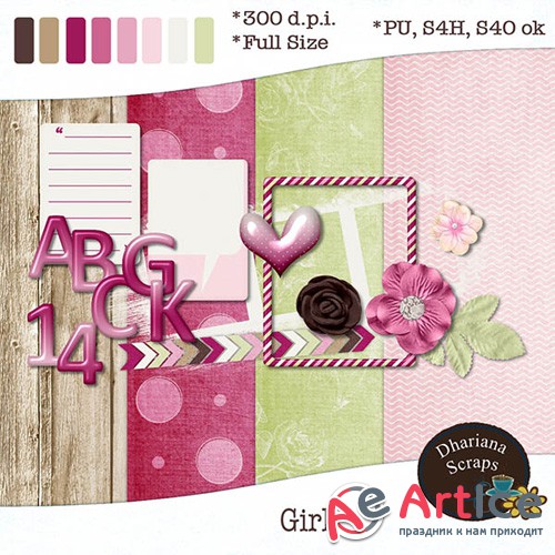 Scrap - Girly PNG and JPG