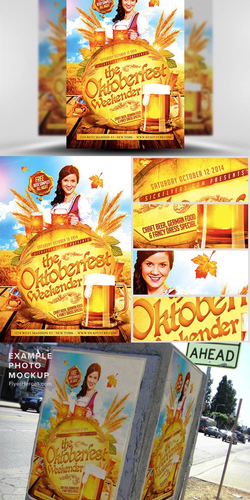 Oktoberfest Weekender Flyer Template