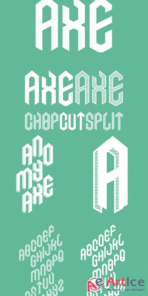 CreativeMarket - Axe Typeface Font Family 6807