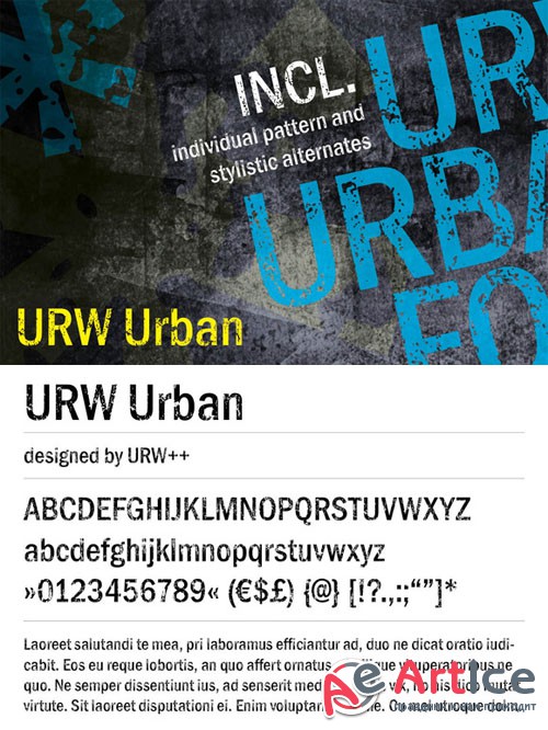 CreativeMarket - URW Urban Font Family 7521