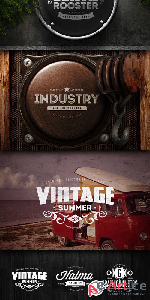 CreativeMarket 48063 - Badges & Logos Vol.06