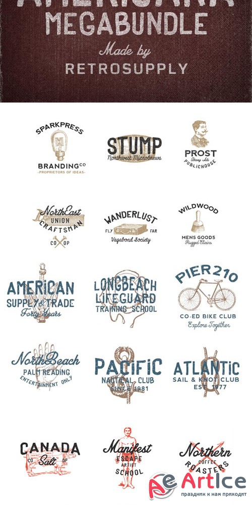 CreativeMarket - Americana Bundle 26136