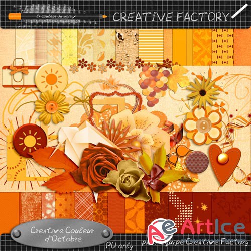 Scrap - Creative Couleur d`Octobere PNG and JPG