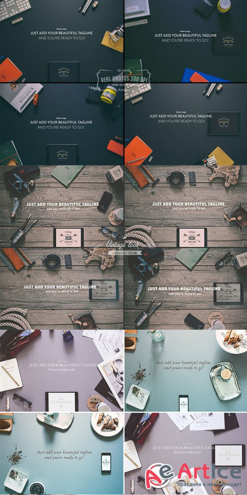 Creativemarket - 16 Hero/Header images Vol.1