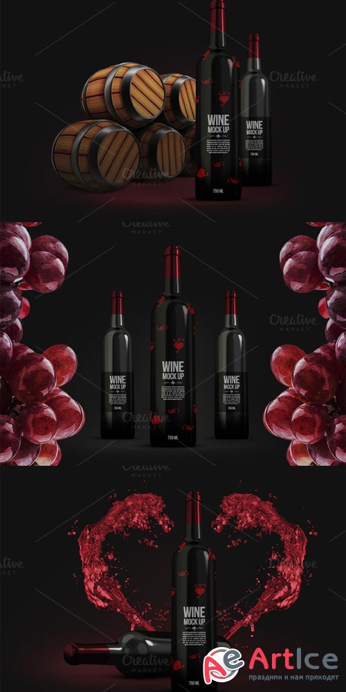 Creativemarket - Wine Mockup 89735