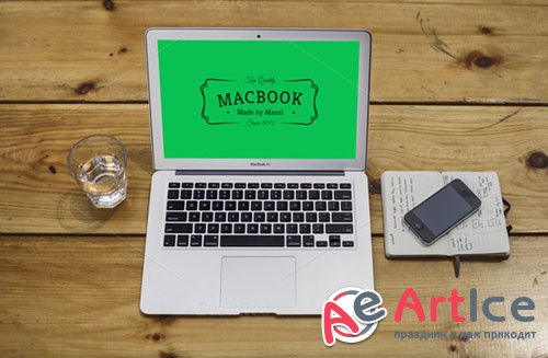 CreativeMarket 89294 - MacBook Air Mockup 2