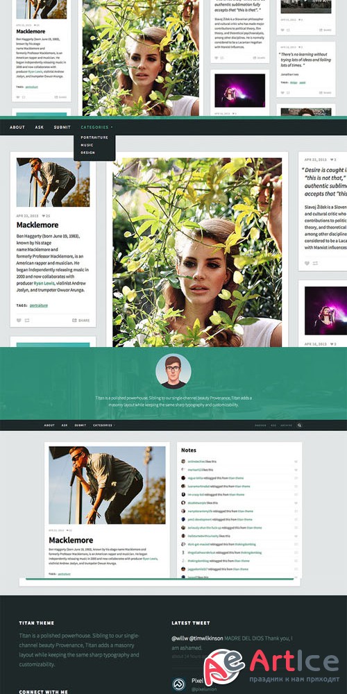 CreativeMarket - Titan Tumblr Theme