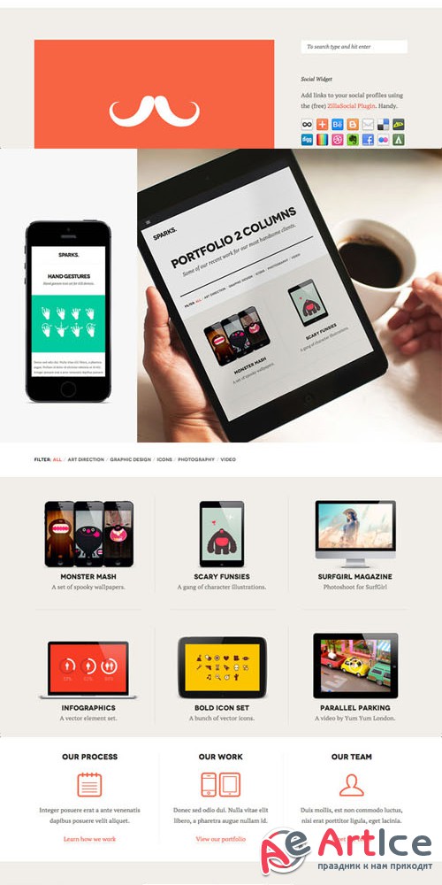 CreativeMarket - Sparks WordPress Theme