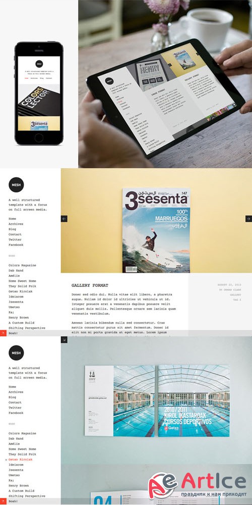 CreativeMarket - Mesh WordPress Theme