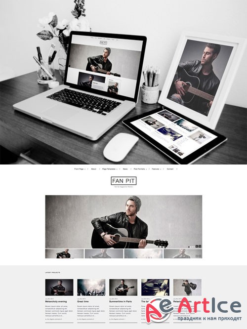 CreativeMarket - Fan Pit - Fan and Magazine Theme