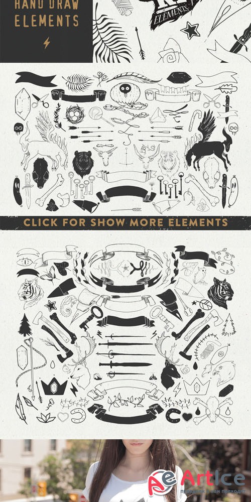 CreativeMarket - Sable Kit 2 - hand drawn collection