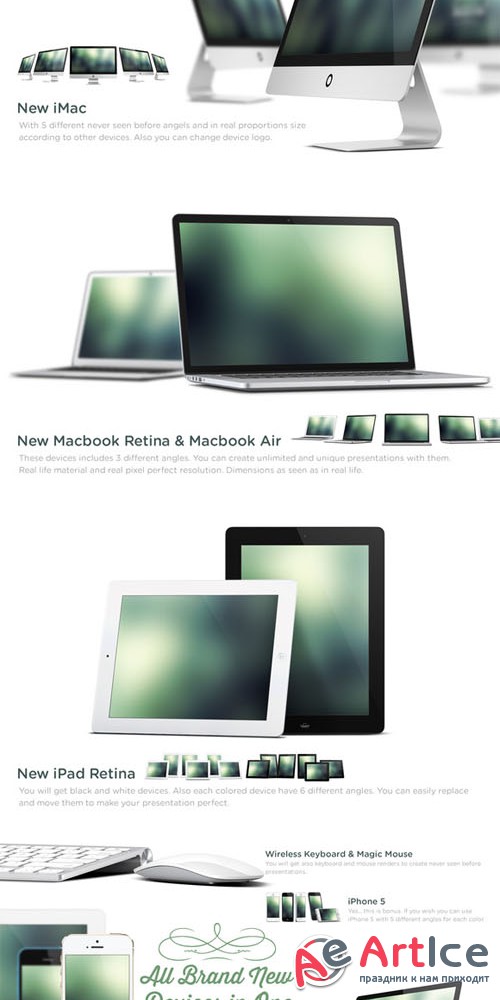 CreativeMarket - New Apple Devices Mock Up