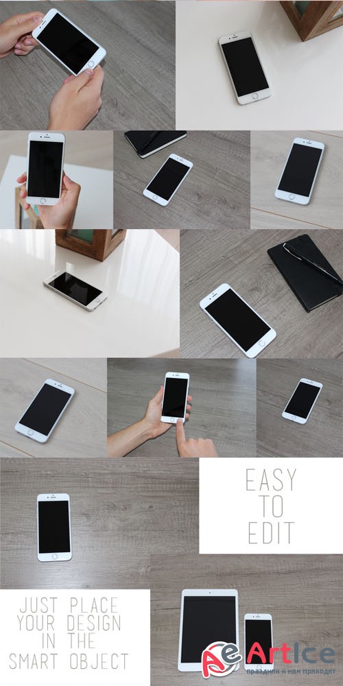 CreativeMarket - 14 Real Photo iPhone 6 Mock-ups