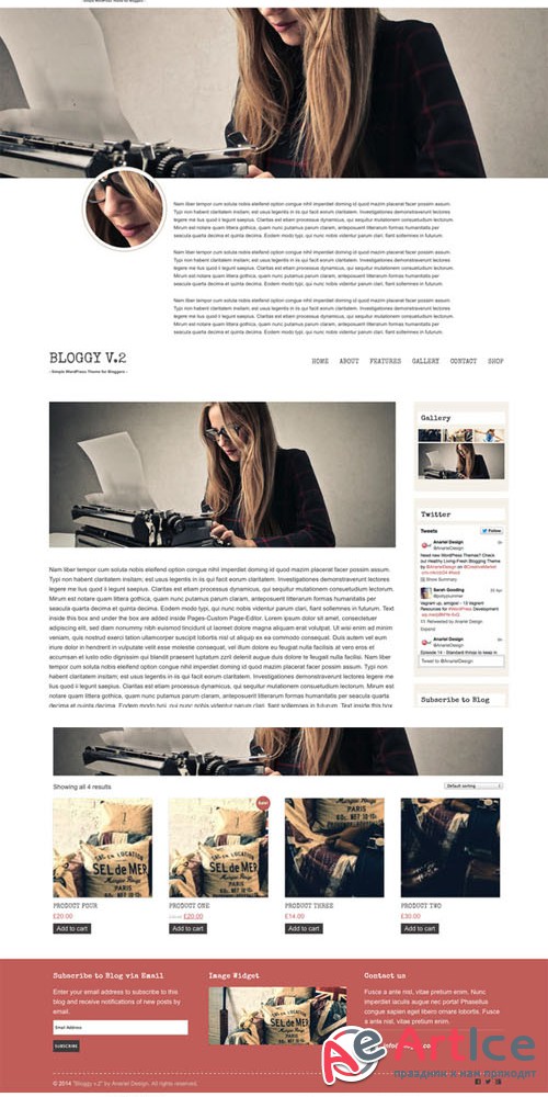 CreativeMarket - Bloggy v.2 - Blog WordPress Theme