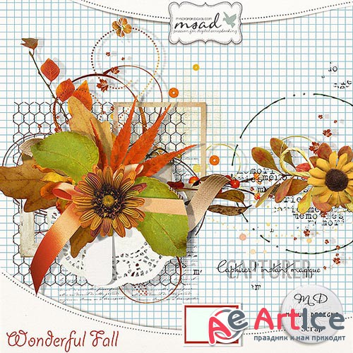 Scrap - Wonderful Fall JPG and PNG