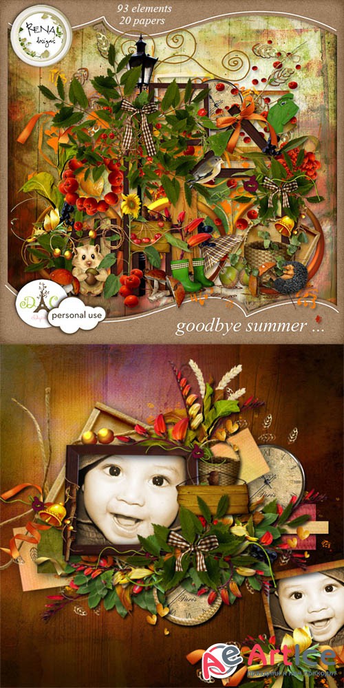 Scrap - Goodbye Summer PNG and JPG