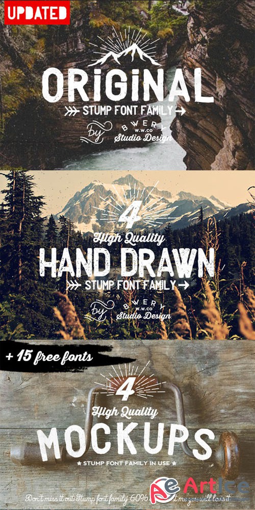 CreativeMarket - Stump Font Family