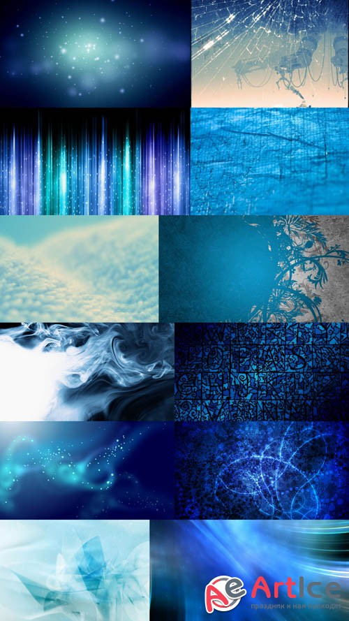 Textures Blue Shades Set 3 JPG Files