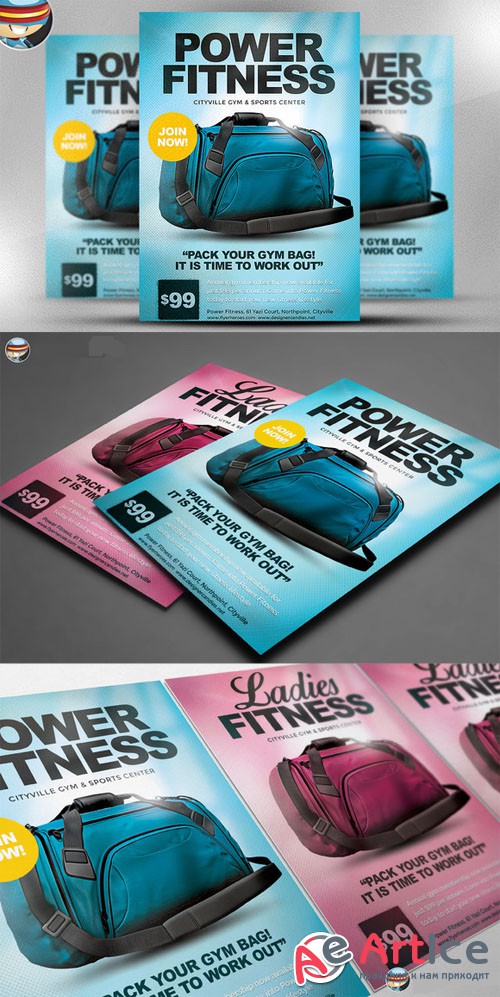 CreativeMarket - Gym Flyer Template