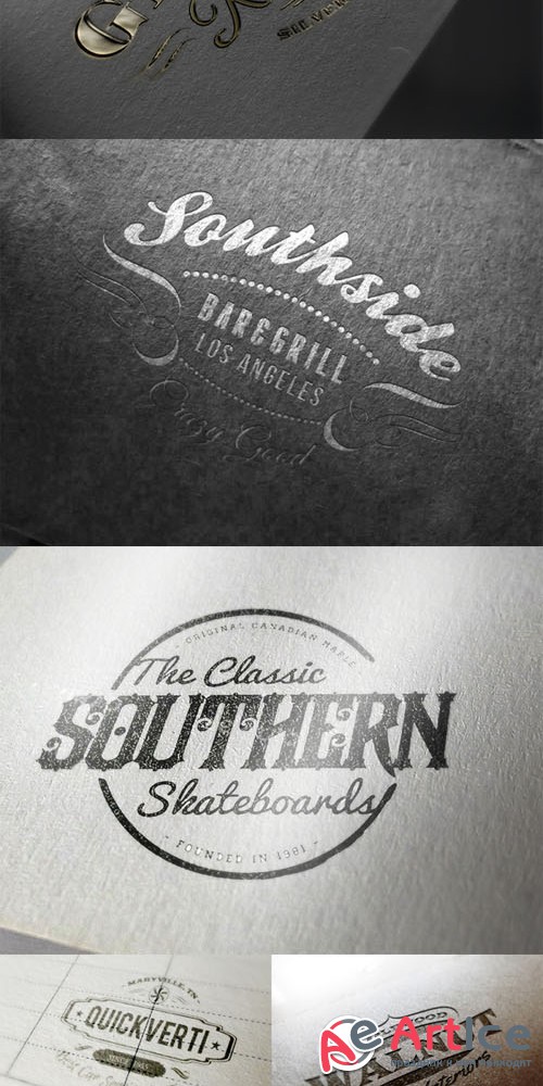 CreativeMarket - Logo Mockup v2 / Paper Edition