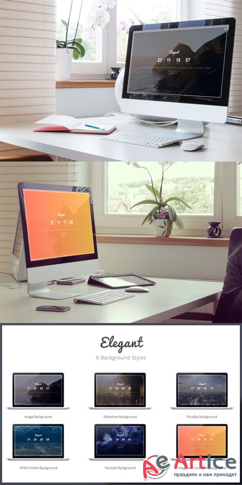 CreativeMarket - Elegant - Coming Soon Template