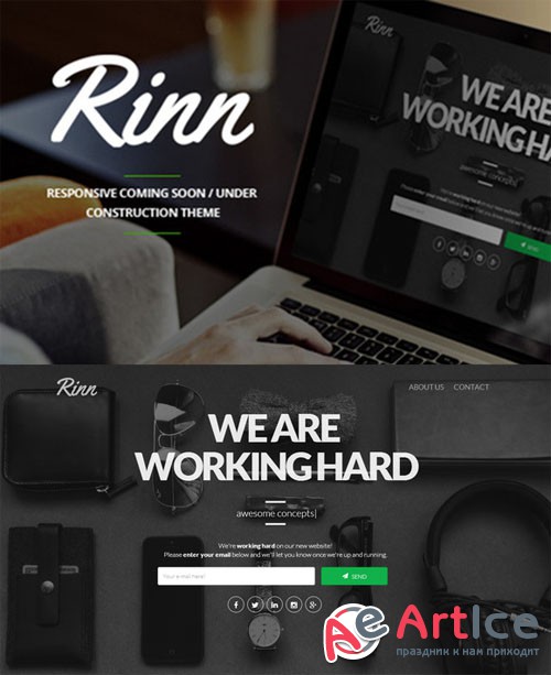 CreativeMarket - Rinn - Responsive Coming Soon