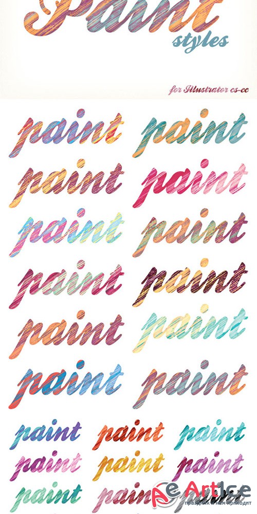 CreativeMarket - Messy Paint Styles