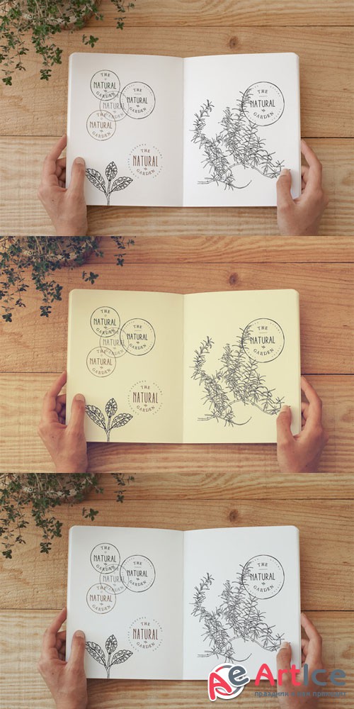 CreativeMarket - Notebook Mock Up